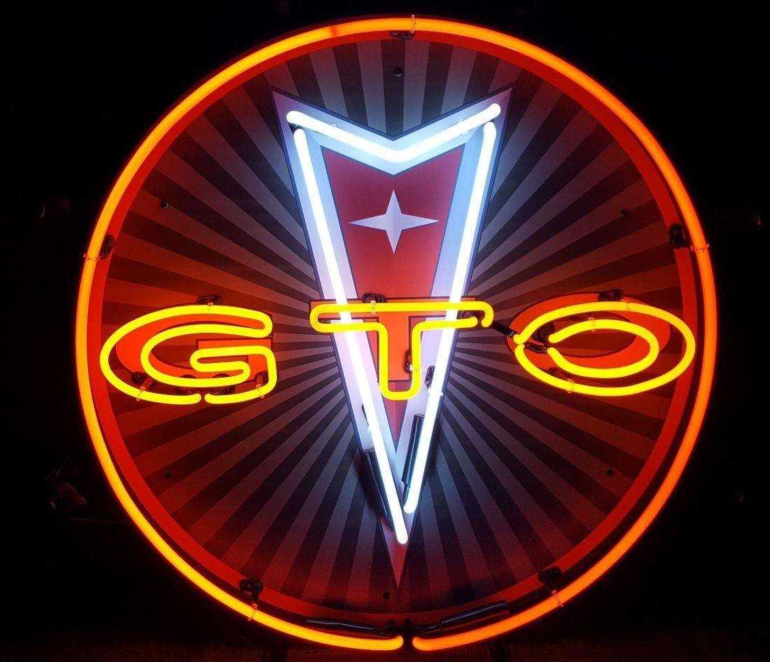 Gto Sign PONTIAC GTO MEDIUM NEON – GARAGE CAVE SIGNS