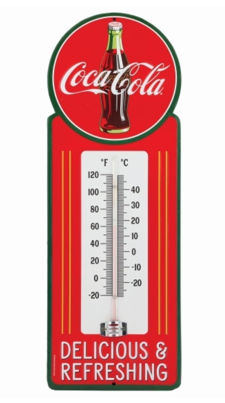 Cola Weather COCA- COLA WEATHER RESISTANT THERMOMETER TH – GARAGE CAVE SIGNS